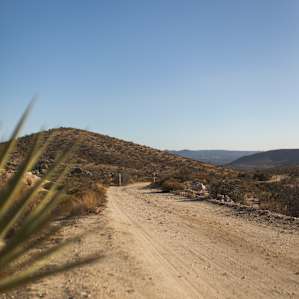 dirt road leading to retreat