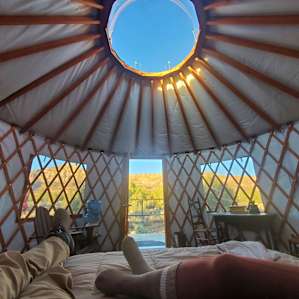 Desert yurt with spectacular views