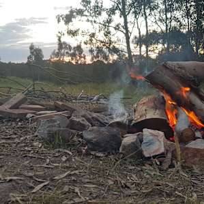 Farm camping with stunning views