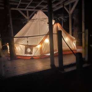 Glamping Yurt Over Looking Waterfall