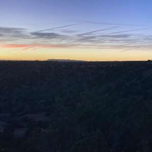 Mesa top camping