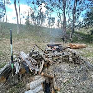 Fireplace with ample wood