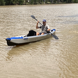 Post storm river, but amazing, saw loads of Mary River Turtles.