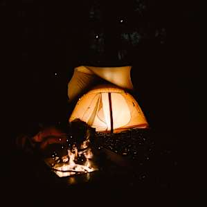 Off season is chilly, stay warm by the fire pit!
