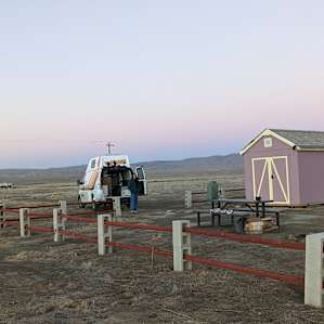 Where we parked out camper van