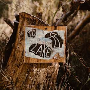 Directions to the lake.