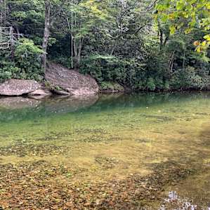 Tents on the Toe river