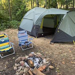 Tents on the Toe river