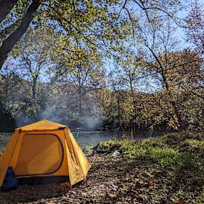 camping right by the little miami