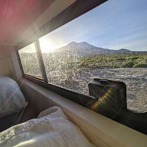 Shasta from bed