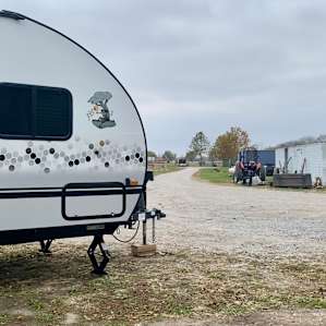 I parked close to the gravel because it was going to rain