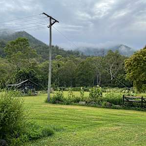 Farmland within a valley