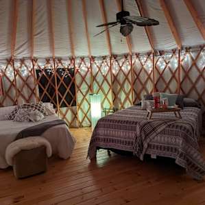 Yurt Glamping on the Goat Farm