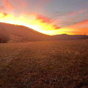 Sunset from the campsite
