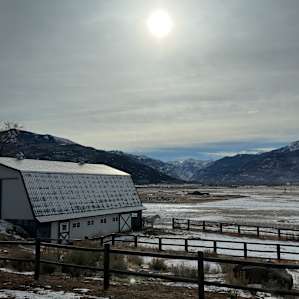 View from cabin windows
