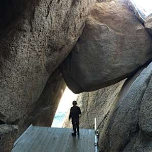 Cave with platform