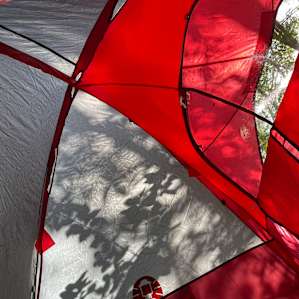 Beautiful sunrise from the tent.