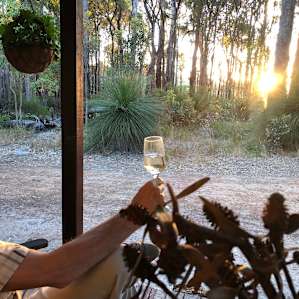Sunset from Gnarawary Road bush cabin.