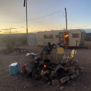 Rv hookup with water and electricity
