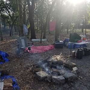 Primitive Tent camping