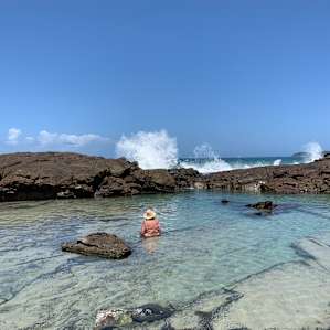 Enjoying the Mermaid Rock Pool