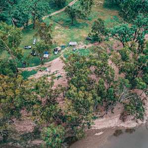 drone photo of the river