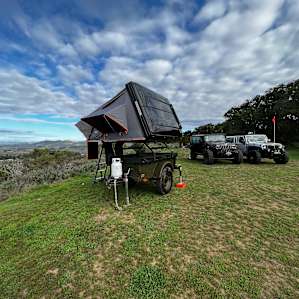 Mountainous Ocean View Campsite
