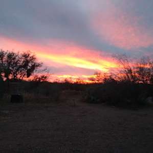 Beautiful sunset from my camp site.