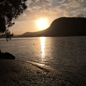 Sunset on the river