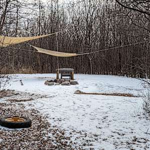 The tough box, which holds the wood and the essentials for starting a fire.