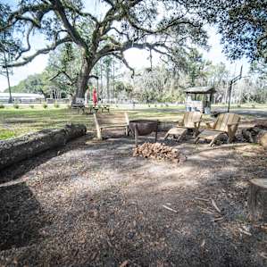 Amazing area for people to gather. Great seating area for one family, or all the families there!