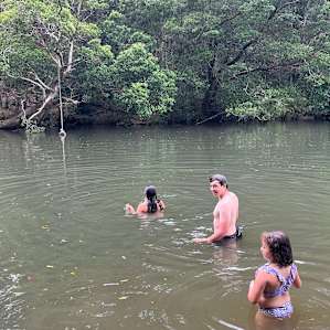 Our main swimming spot and a secret private spot that Jenny showed us.