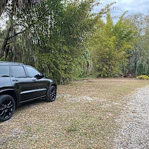 Side of the driveway where you will be parking.