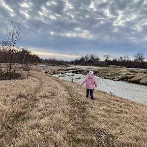 My kids enjoyed daily hikes by the river