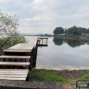 View of the dock. There is a nice table and chairs at this area, you cannot see it from the picture, though.