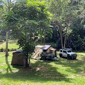 TripleJayDee Red Cedar camp area