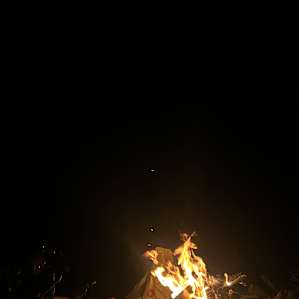 Fire under the stars