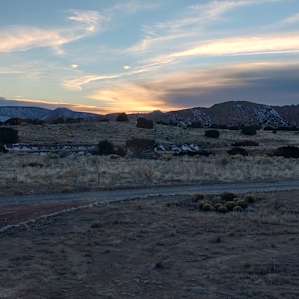 Sunset on the property