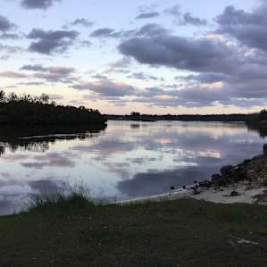 Sunset on the river