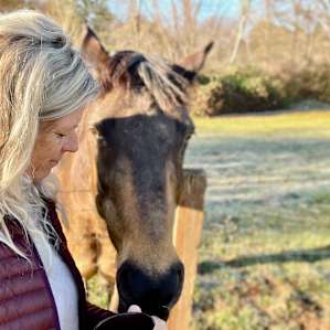 Don’t tell my horse back home, but I’m in love with Sharon’s mare 💕