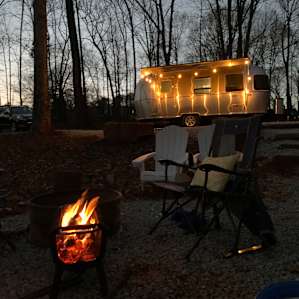 A cool evening, a warm fire, and just the right amount of solitude.