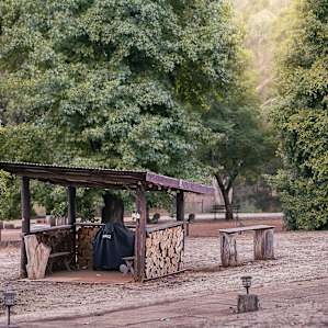Shared BBQ area for campers use.