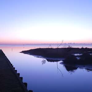 Just before the sun came up