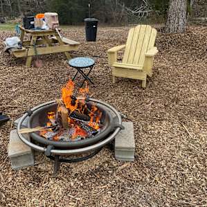 Picnic table as part of amenities