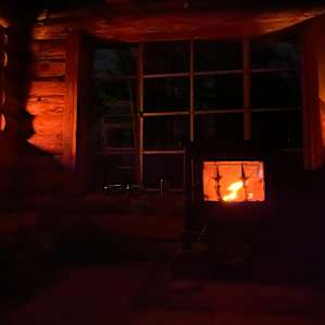Evening vibes in the cabin