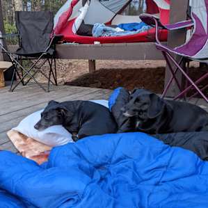 Remote Mountain Camping Platform