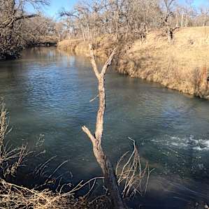 San Saba River at campsite