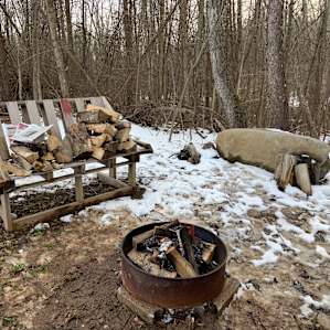 Spring lake retreat on the farm