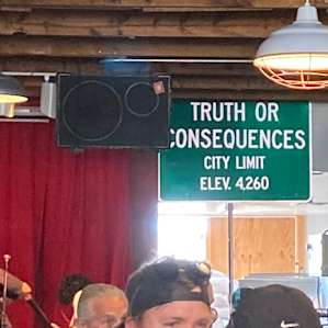 This sign hangs at the brewery