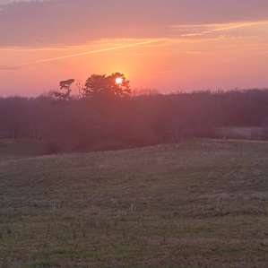 Great sunset from the hilltop.